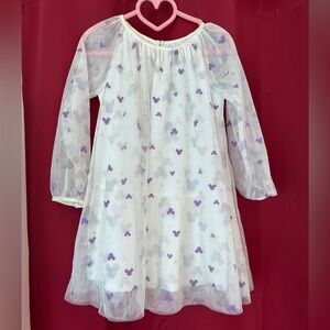 Price Drop - Disney Junior ivory tulle Micky Mouse dress